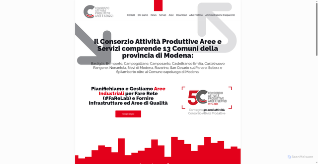 Security scan screenshot of https://www.capmodena.it