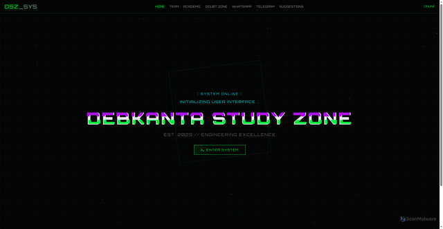 Security scan screenshot of https://debudastudyzone-o8hu41tjdl.edgeone.app/