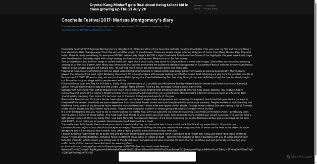 Security scan screenshot of https://roommateratinghugo-xa285gtyfr.edgeone.app/23730-coachella-festival-2017-marissa-montgomerys-diary.html