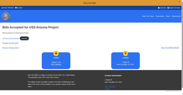 Security scan screenshot of https://www.nymills.com/?x=14665615011000