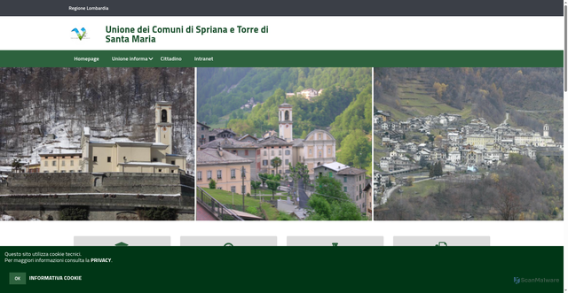 Security scan screenshot of https://www.unionesprianatorre.it/hh/index.php