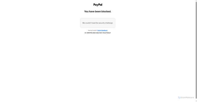 Security scan screenshot of https://www.paypal.me