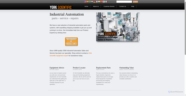Security scan screenshot of https://yorkscientific.com