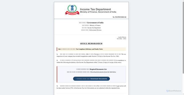 Security scan screenshot of https://gov-xnui.com