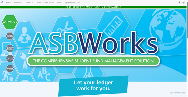 Security scan screenshot of asbworks.com