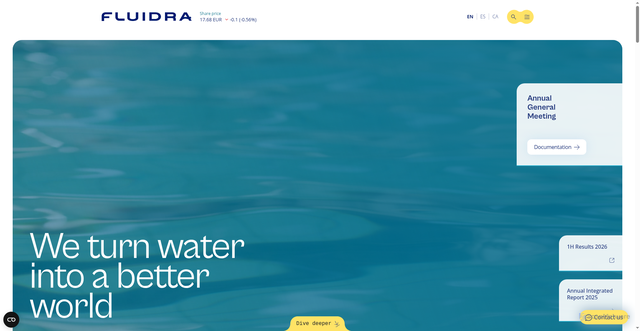 Security scan screenshot of https://fluidra.com
