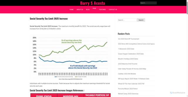 Security scan screenshot of https://barrysacostaa.pages.dev/arkmf-social-security-tax-limit-2025-increase-vahnv/