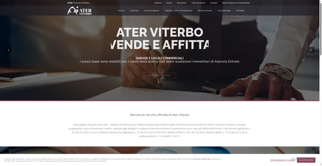 Security scan screenshot of https://www.atervt.it/