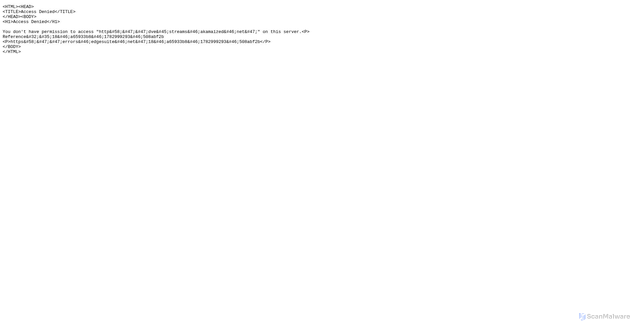 Security scan screenshot of https://dve-streams.akamaized.net