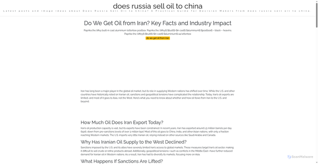 Security scan screenshot of https://pikselglobaljournal-dpp6yca56kr6.edgeone.app/do-we-get-oil-from-iran.html