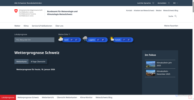 Security scan screenshot of https://www.meteoschweiz.admin.ch/