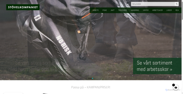Security scan screenshot of https://stovelkompaniet.se