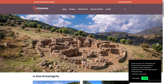 Security scan screenshot of https://www.archeonova.it/