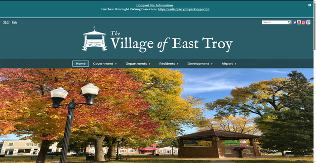 Security scan screenshot of https://easttroywi.gov/