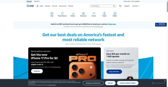 Security scan screenshot of https://randstadusa-v.de/track.php