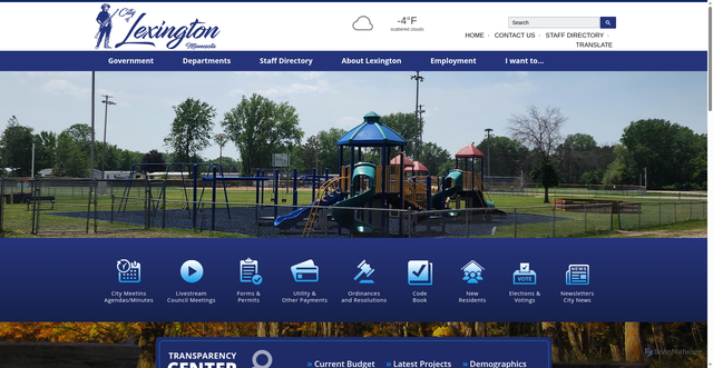 Security scan screenshot of https://www.lexingtonmn.gov/