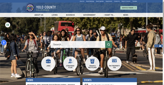 Security scan screenshot of https://www.yolocounty.gov/