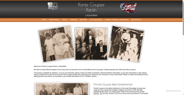 Security scan screenshot of http://lagenweb.org/pointecoupee/