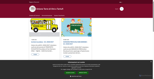 Security scan screenshot of https://www.terrevinitartufi.at.it