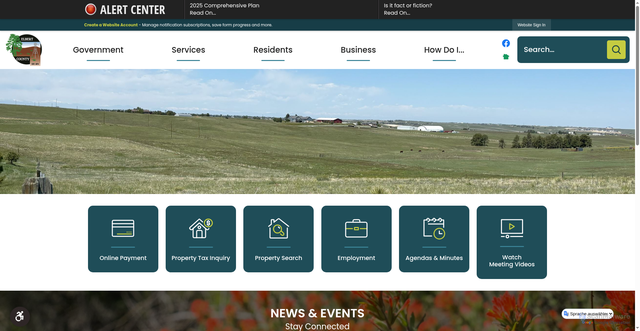 Security scan screenshot of https://elbertcounty-co.gov/