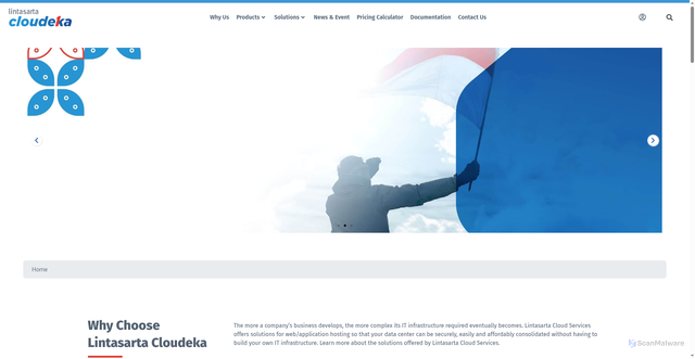 Security scan screenshot of https://cloudeka.id