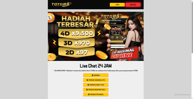 Security scan screenshot of https://baranganyar.pages.dev/sgp/