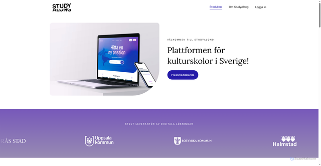 Security scan screenshot of https://www.studyalong.se/