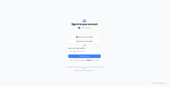 Security scan screenshot of https://eu.aptabase.com