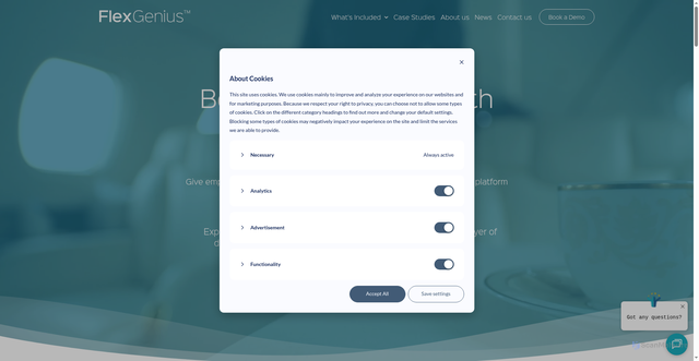 Security scan screenshot of https://flexgenius.co.uk