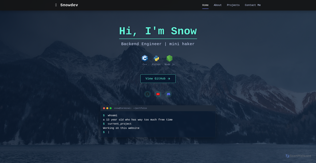 Security scan screenshot of http://portfolio-m.pages.dev/