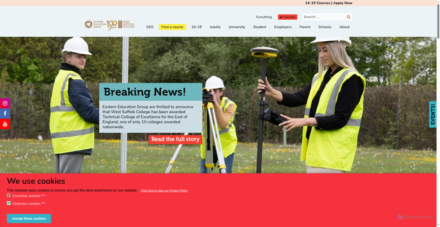 Security scan screenshot of https://www.wsc.ac.uk/