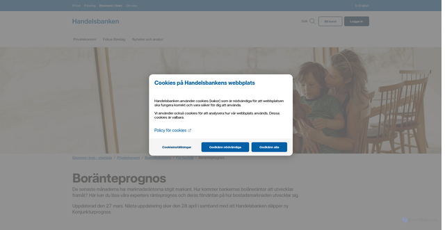 Security scan screenshot of https://www.handelsbanken.se/sv/ekonomi-i-livet/privatekonomi/boendeekonomi/for-hushall/boranteprognos?utm_campaign=nya-bolaneregler&utm_content=mars&utm_medium=email&utm_source=mail