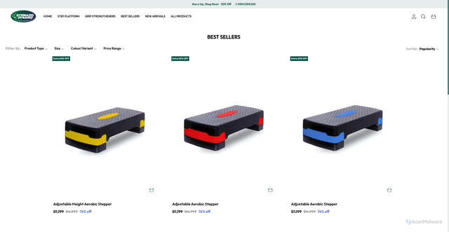 Security scan screenshot of https://gymnaziodynamiz.com/collection/BajkT19B