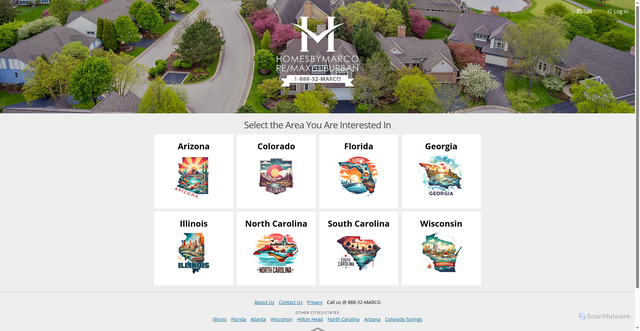 Security scan screenshot of https://www.homesbymarco.com