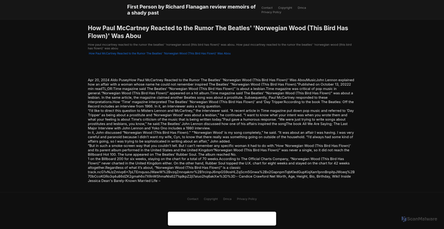 Security scan screenshot of https://basiljayhugo-pc6ufai3a7.edgeone.app/22615-how-paul-mccartney-reacted-to-the-rumor-the-beatles-norwegian-wood-this-bird-has-flown-was-abou.html