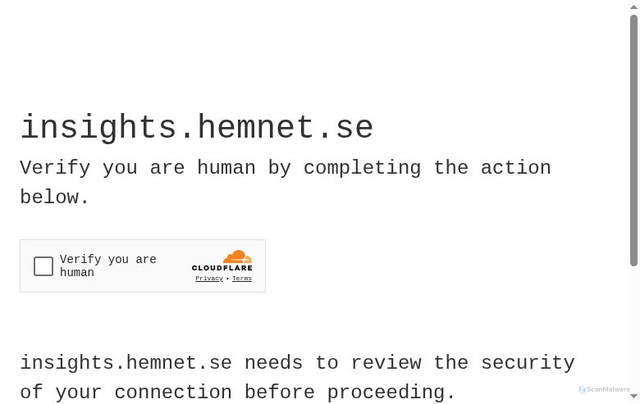 Security scan screenshot of https://insights.hemnet.se/