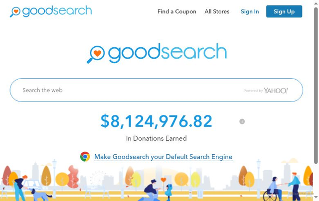 Security scan screenshot of https://www.goodsearch.com/