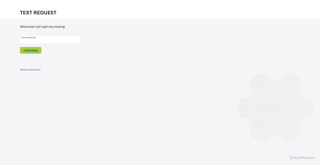 Security scan screenshot of https://app.textrequest.com