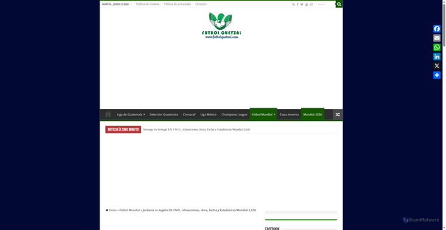 Security scan screenshot of https://www.futbolquetzal.com/jordania-vs-argelia-en-vivo-alineaciones-hora-fecha-y-estadisticas-mundial-2026.html