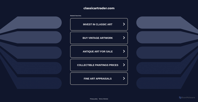 Security scan screenshot of https://classicartrader.com/