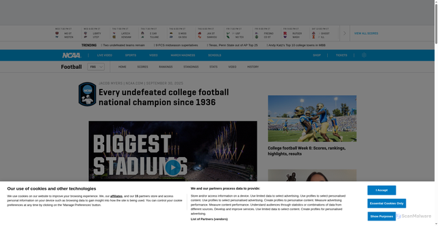 Security scan screenshot of https://www.ncaa.com/news/football/article/2025-09-30/college-football-champions-every-undefeated-team-win-national-championship-1936