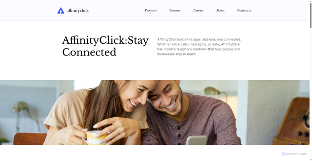 Security scan screenshot of https://affinityclick.com/