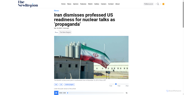 Security scan screenshot of https://thenewregion.com/posts/4058