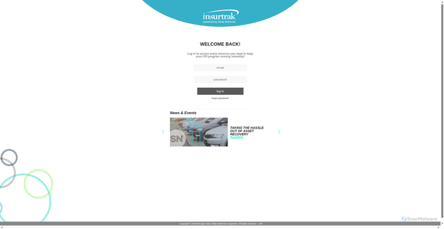 Security scan screenshot of https://www.insurtrak.com