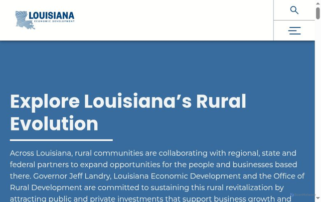 Security scan screenshot of https://www.opportunitylouisiana.gov/rural-development