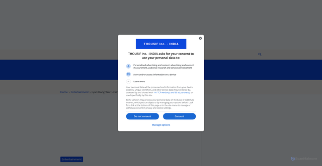 Security scan screenshot of https://thousif.in/lyari-gang-war-uzair-baloch-rehman-dakait-arshad/