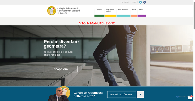 Security scan screenshot of https://www.geometrice.it