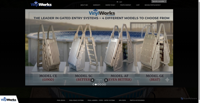 Security scan screenshot of https://vinylworkscanada.com