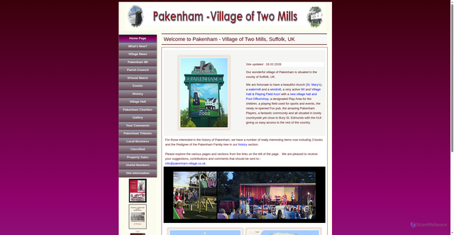 Security scan screenshot of https://www.pakenham-village.co.uk