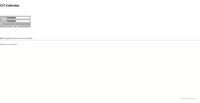 Security scan screenshot of https://cit-nsn.gov/login.php